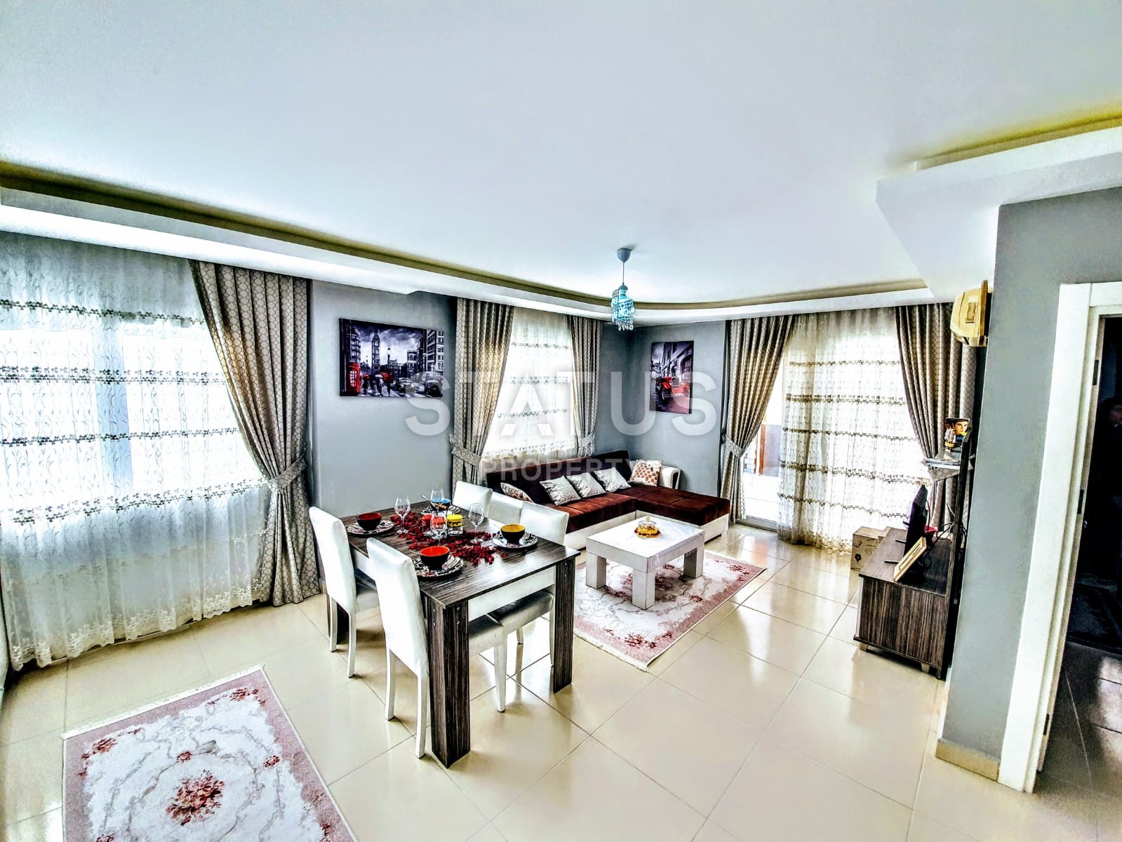 Меблированная двухкомнатная квартира в Махмутларе, 65 м2 фото 2