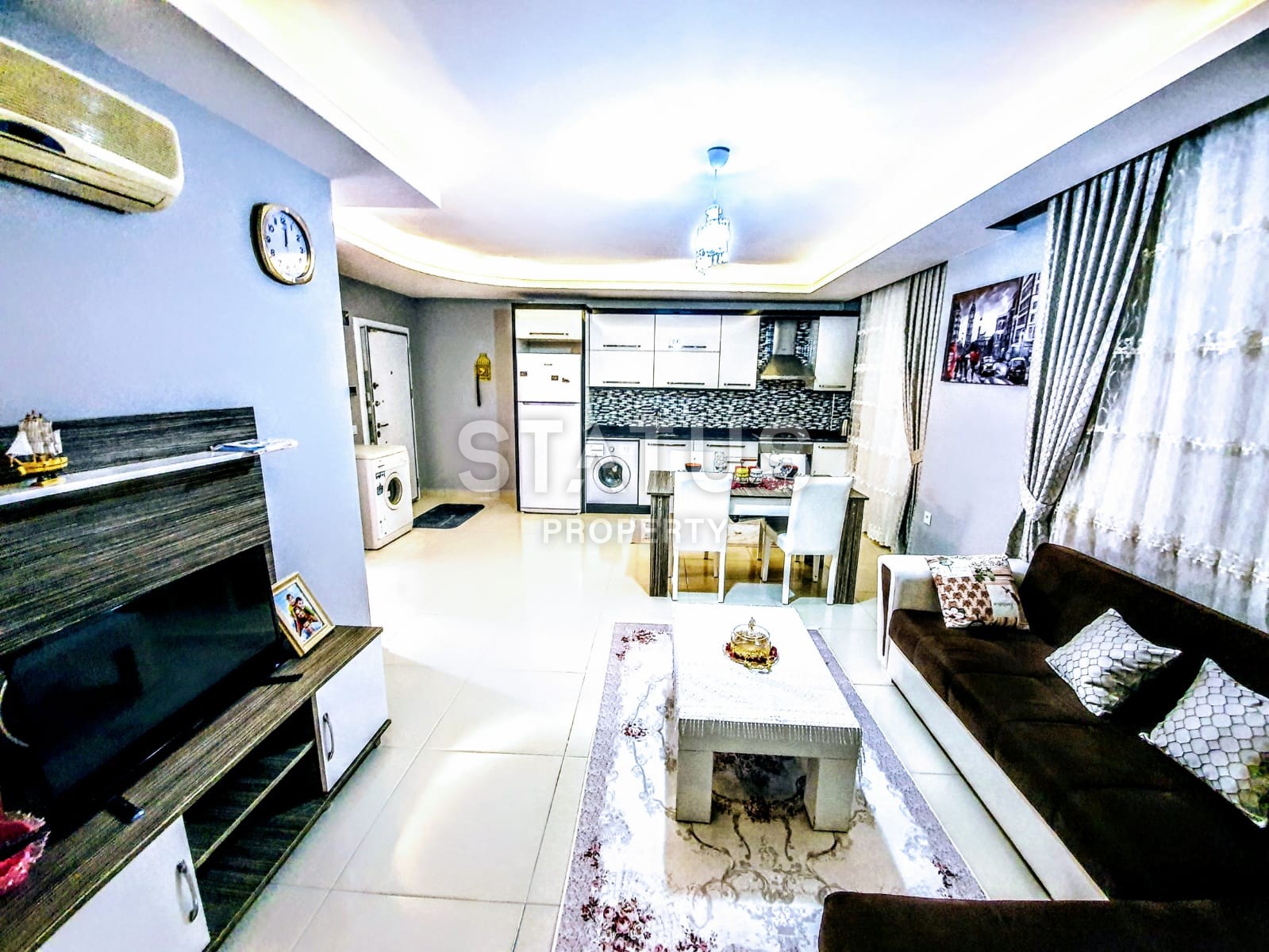 Меблированная двухкомнатная квартира в Махмутларе, 65 м2 фото 3