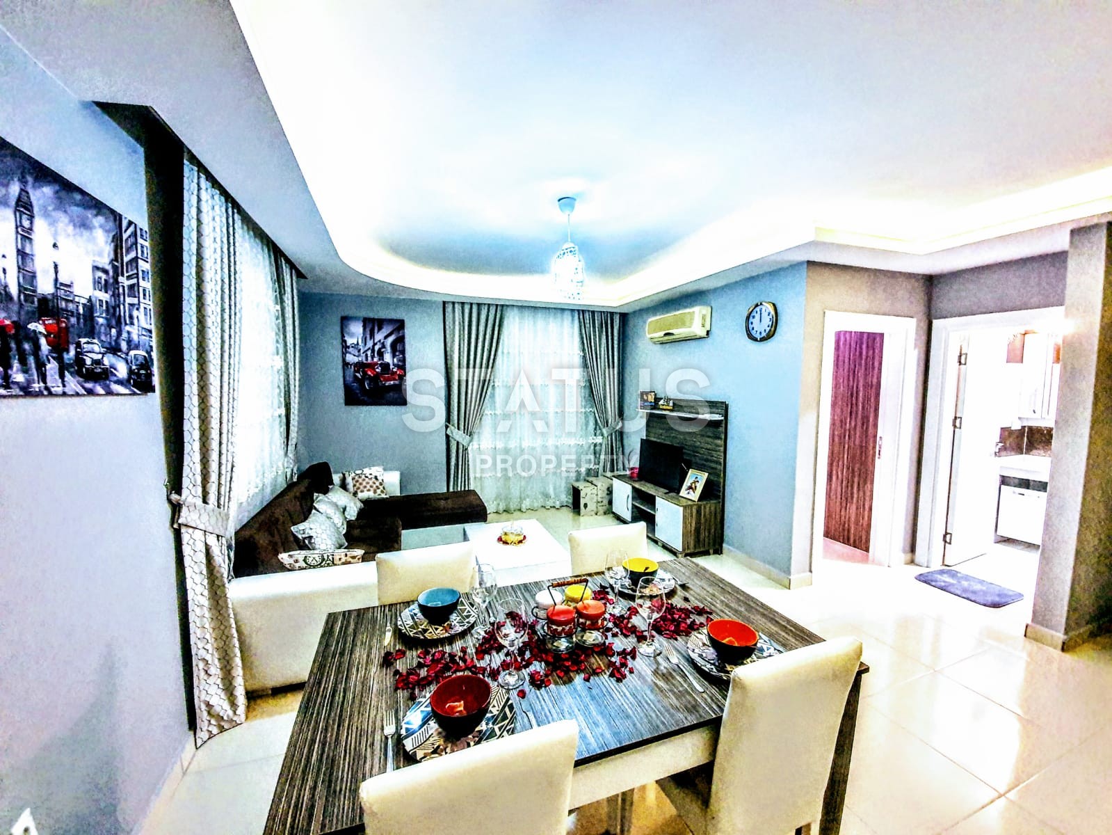 Меблированная двухкомнатная квартира в Махмутларе, 65 м2 фото 4