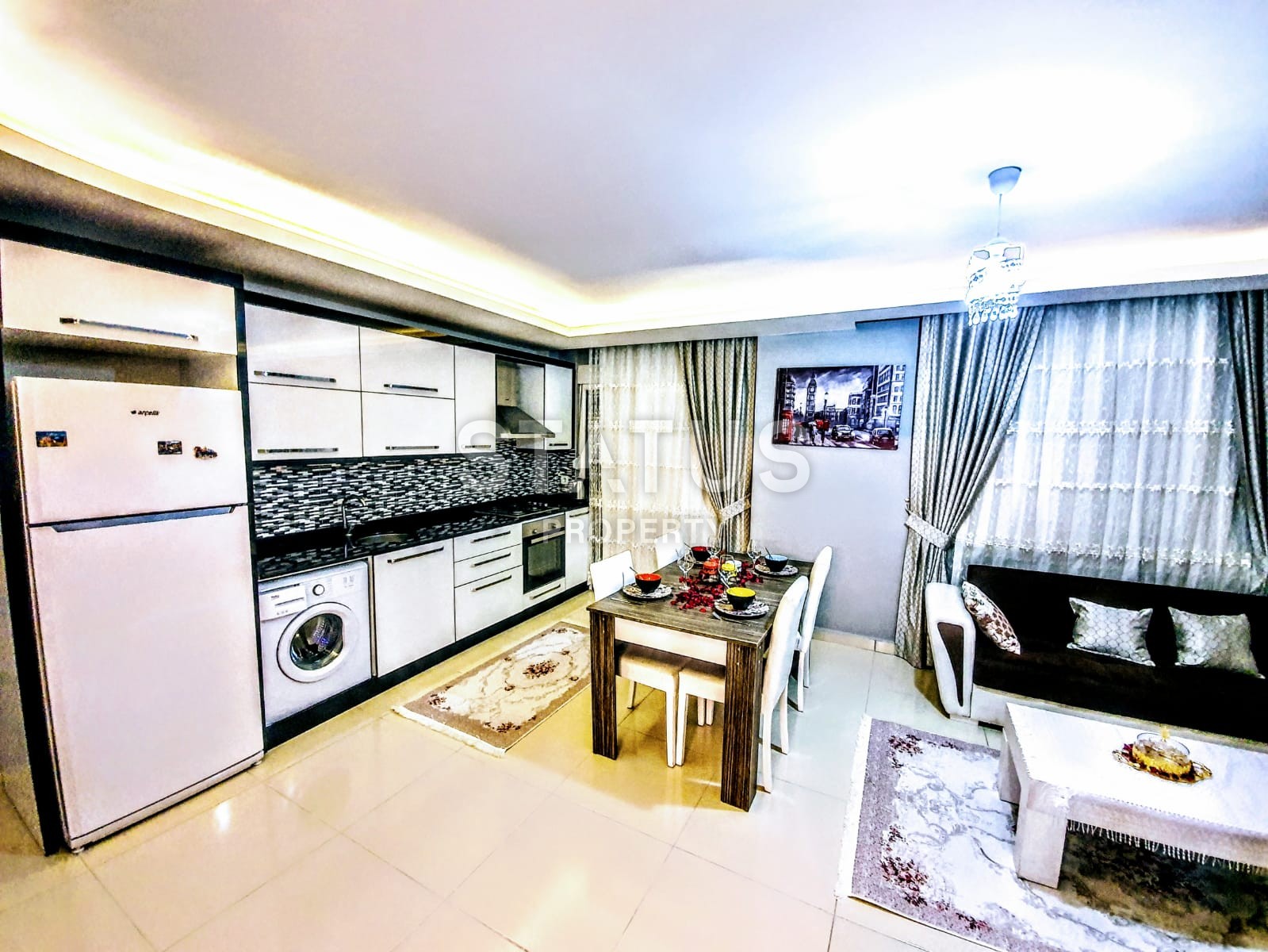 Меблированная двухкомнатная квартира в Махмутларе, 65 м2 фото 8