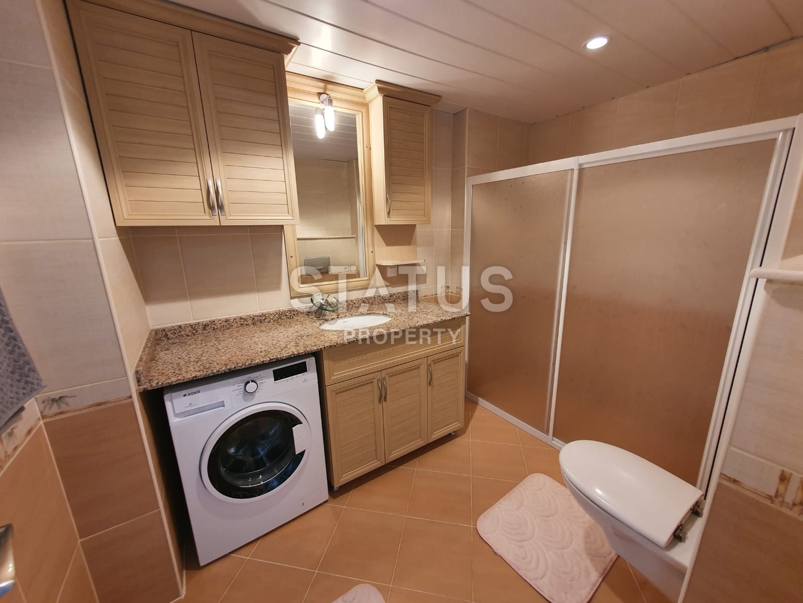 Квартира с видом на море, с мебелью в районе Махмутлар. 110 кв.м. фото 15