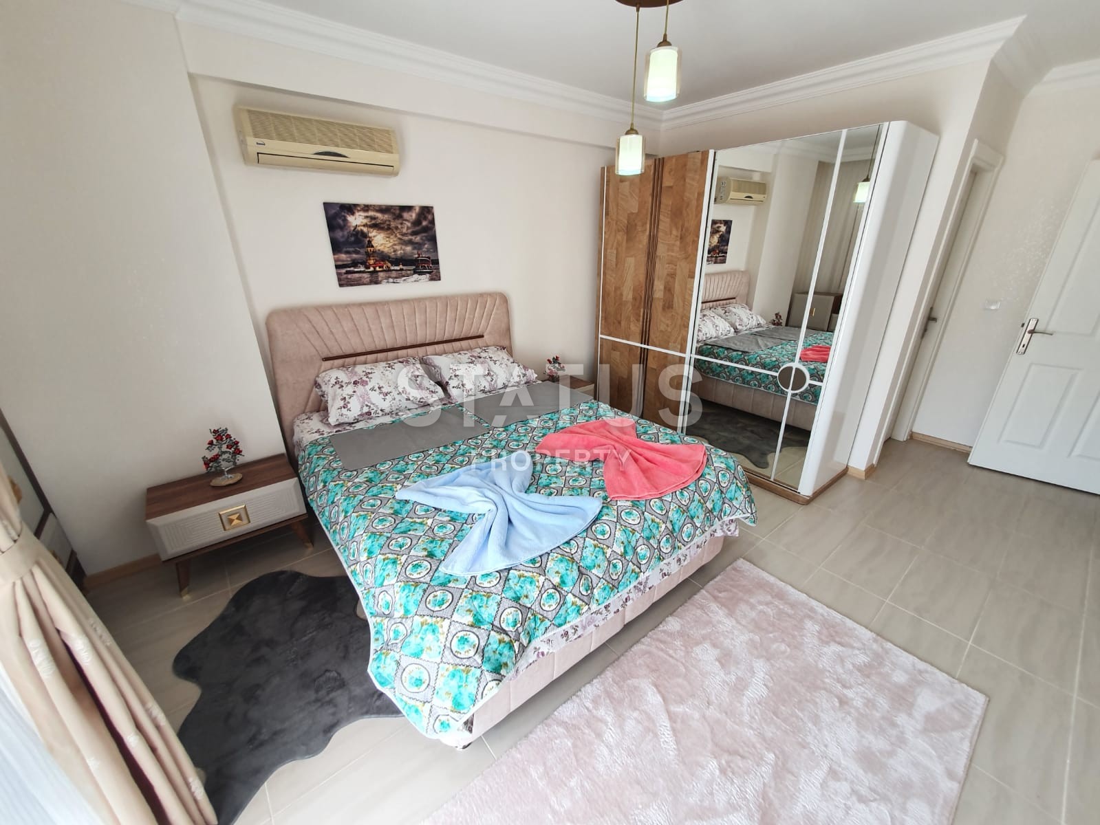 Квартира с видом на море, с мебелью в районе Махмутлар. 110 кв.м. фото 18