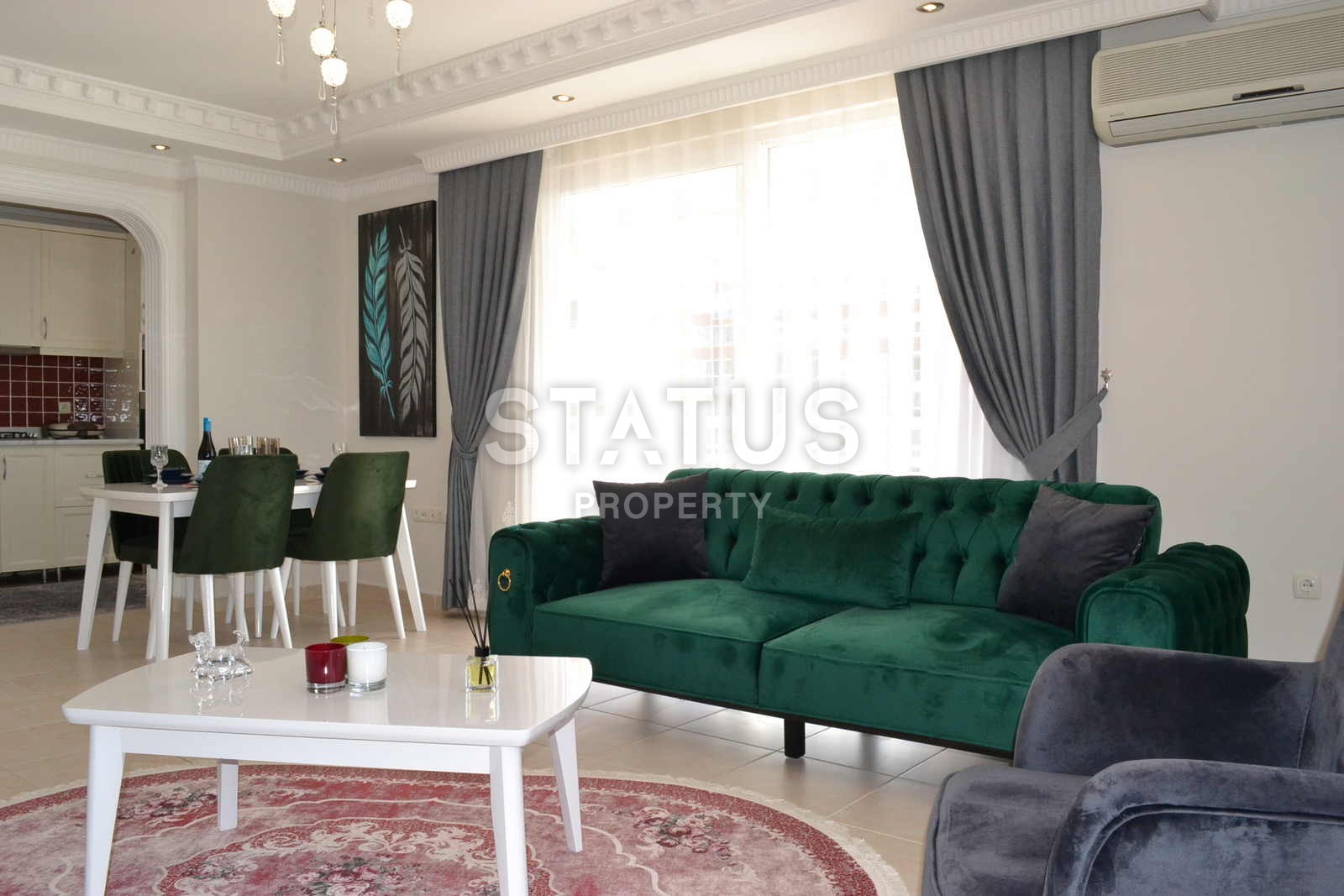 Шикарная квартира в Махмутларе с видом на море 130 кв.м. фото 4