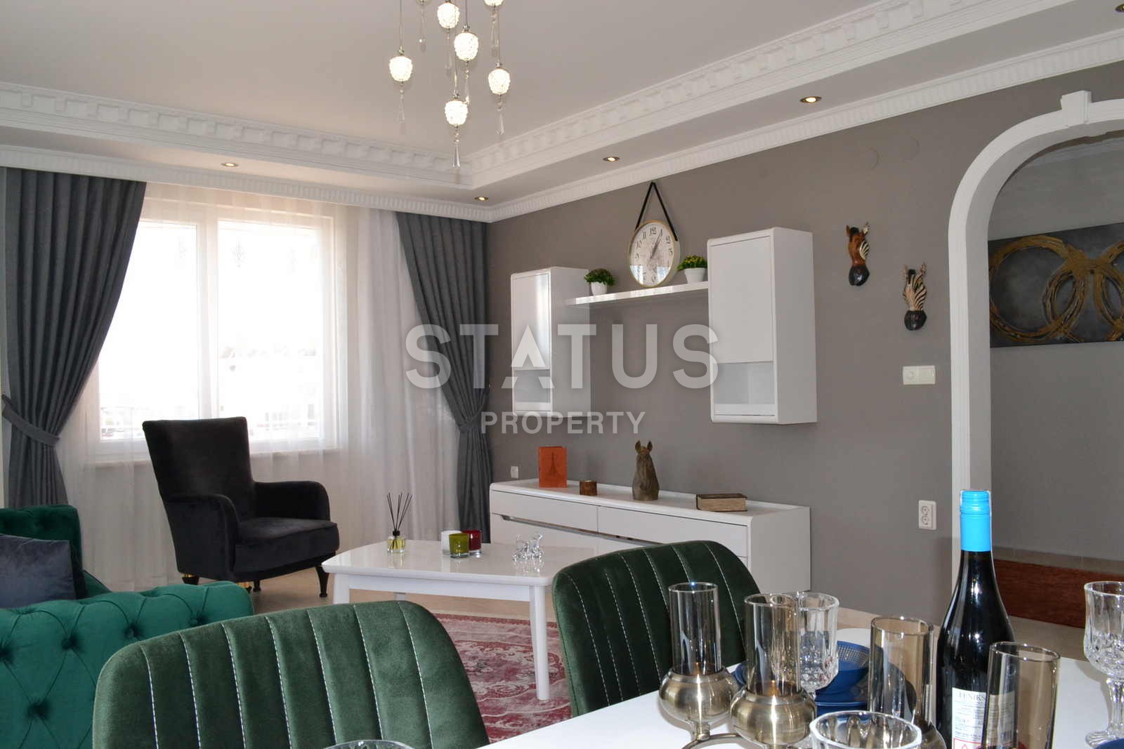 Шикарная квартира в Махмутларе с видом на море 130 кв.м. фото 7