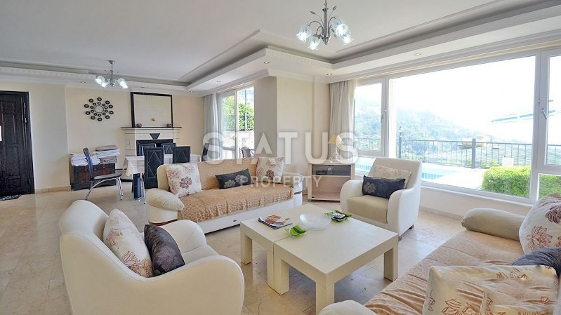 Вилла 4+1 с мебелью и видом на море, Аланья. 220 кв. м. фото 13