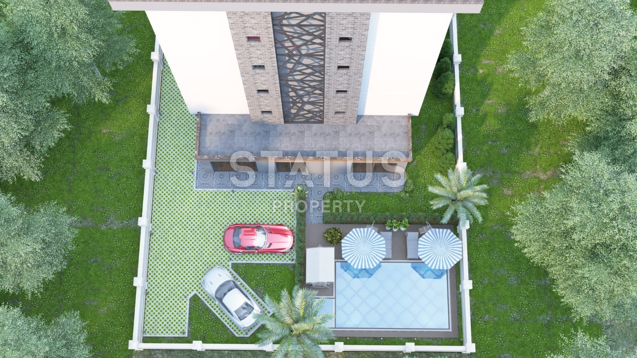 Новый инвестиционный проект в районе Кестель, в 5 минутах от моря! 52- 107 м2 фото 4