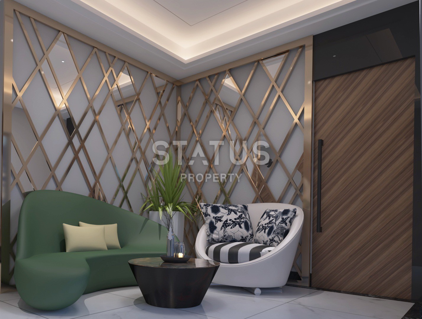 Новый инвестиционный проект в районе Кестель, в 5 минутах от моря! 52- 107 м2 фото 7