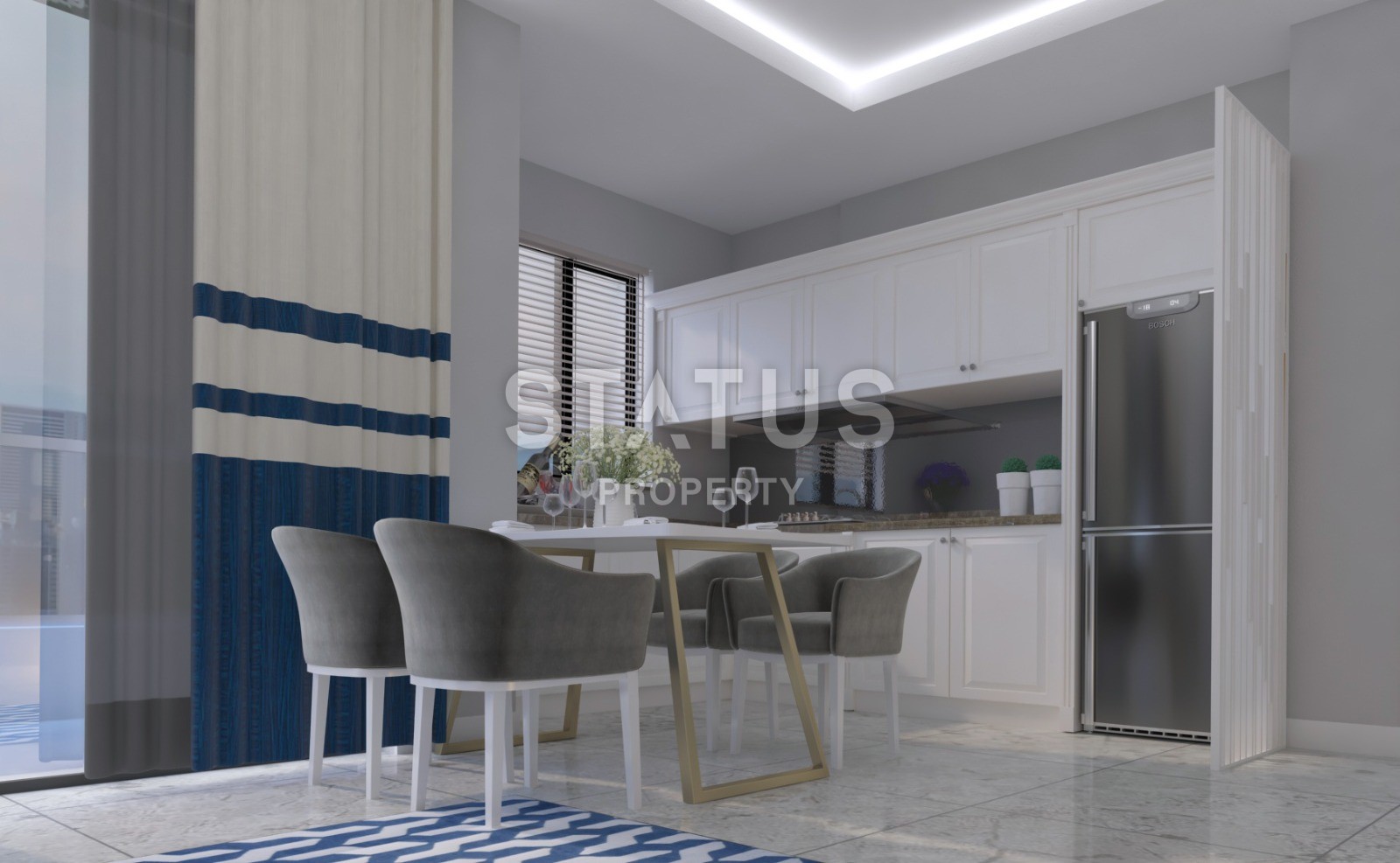 Новый инвестиционный проект в районе Кестель, в 5 минутах от моря! 52- 107 м2 фото 10