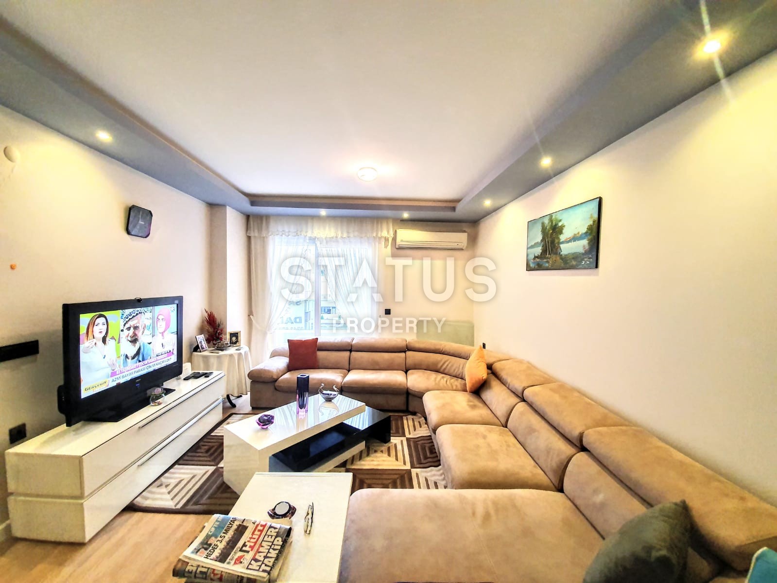 Меблированная трехкомнатная квартира в 300 метрах от побережья Махмутлара, 100 м2 фото 1