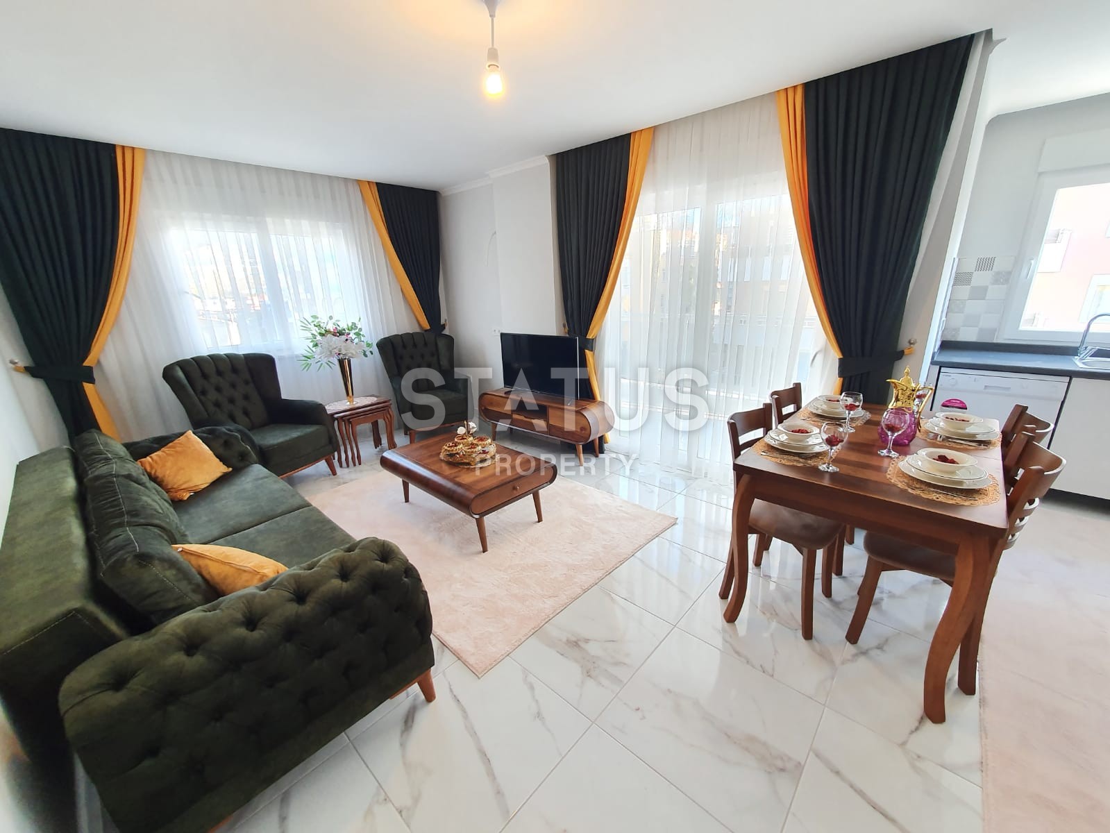 Квартира 1+1 с новой мебелью в новом комплексе! Махмутлар, 60 м2 фото 2