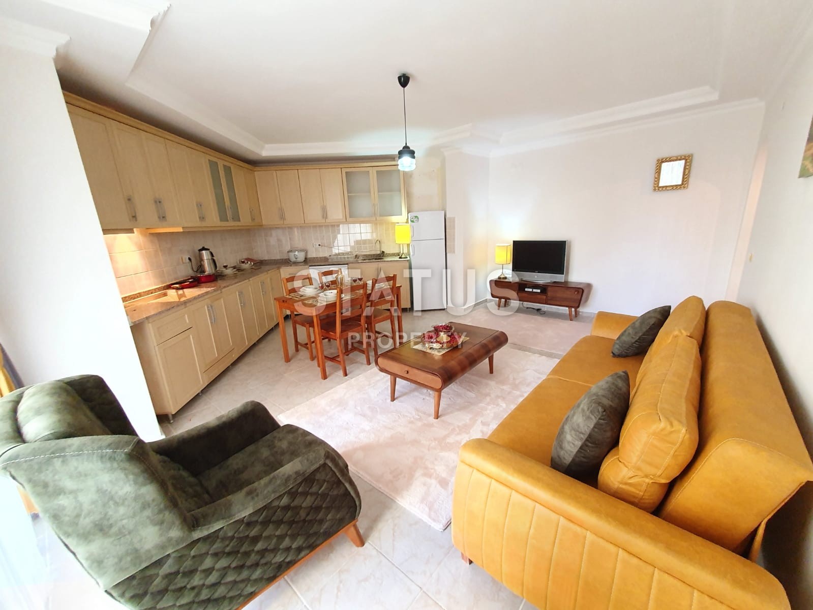 Квартира в Махмутларе недорого! Мебель техника в цене. 70 кв.м. фото 2