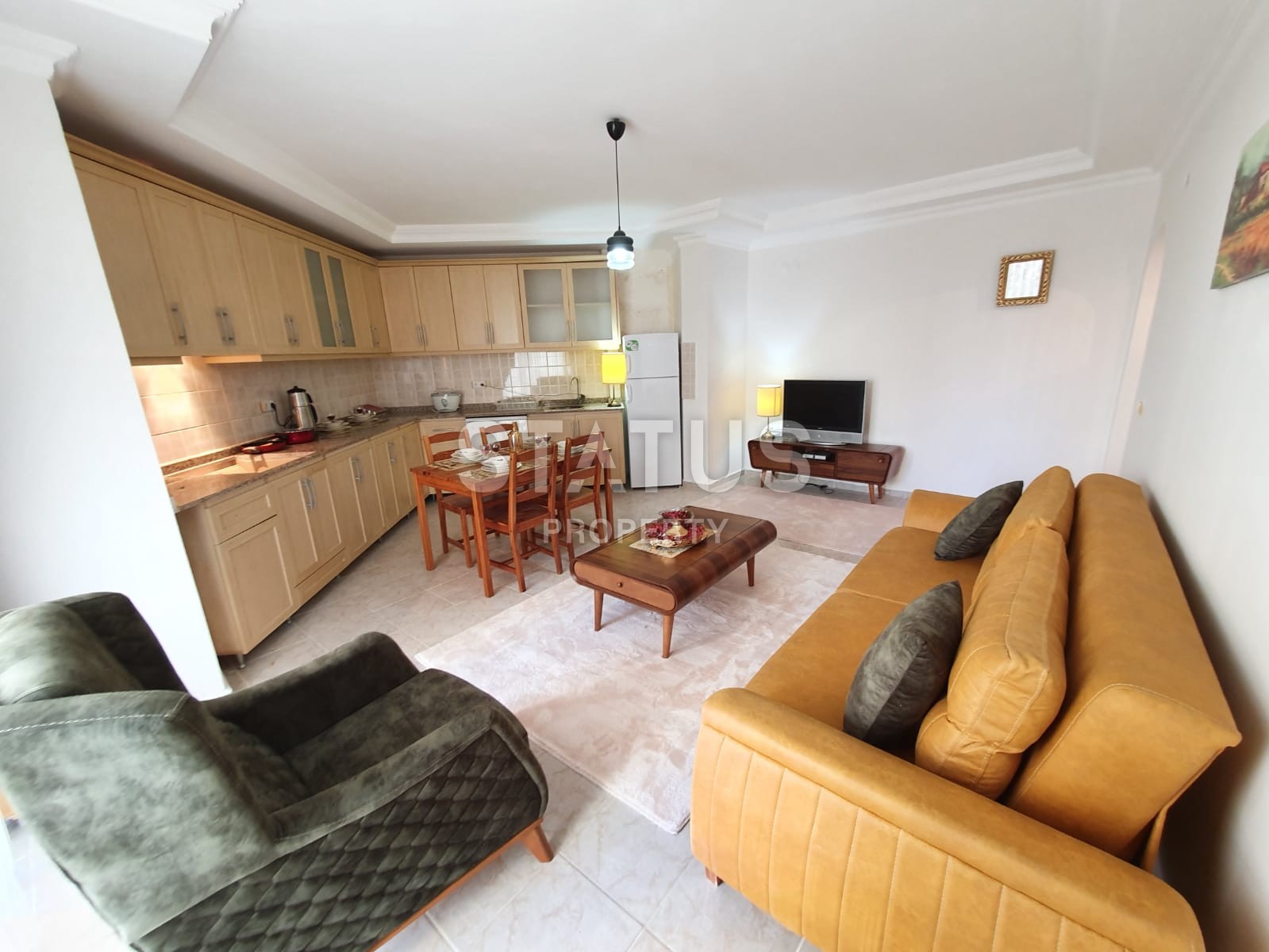 Квартира в Махмутларе недорого! Мебель техника в цене. 70 кв.м. фото 3