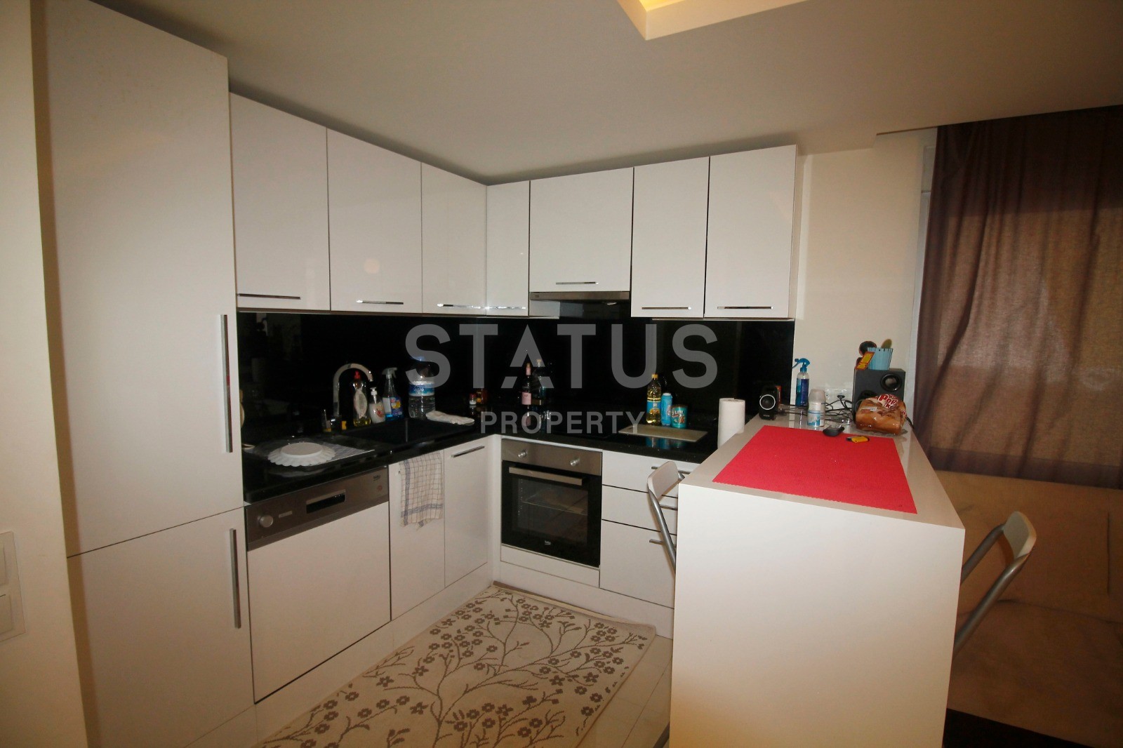 Недорогая квартира 1+1 в новом комплексе в центре Аланьи, 50 м2 фото 9