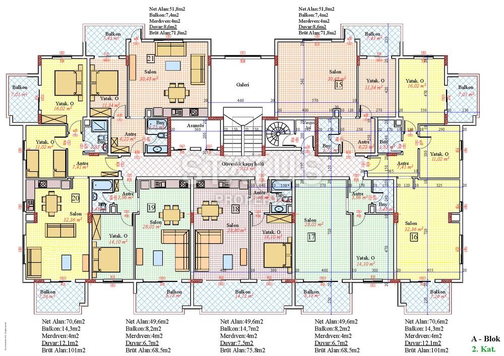 Apartments with different layouts in the elite area of Avsallar фото 6