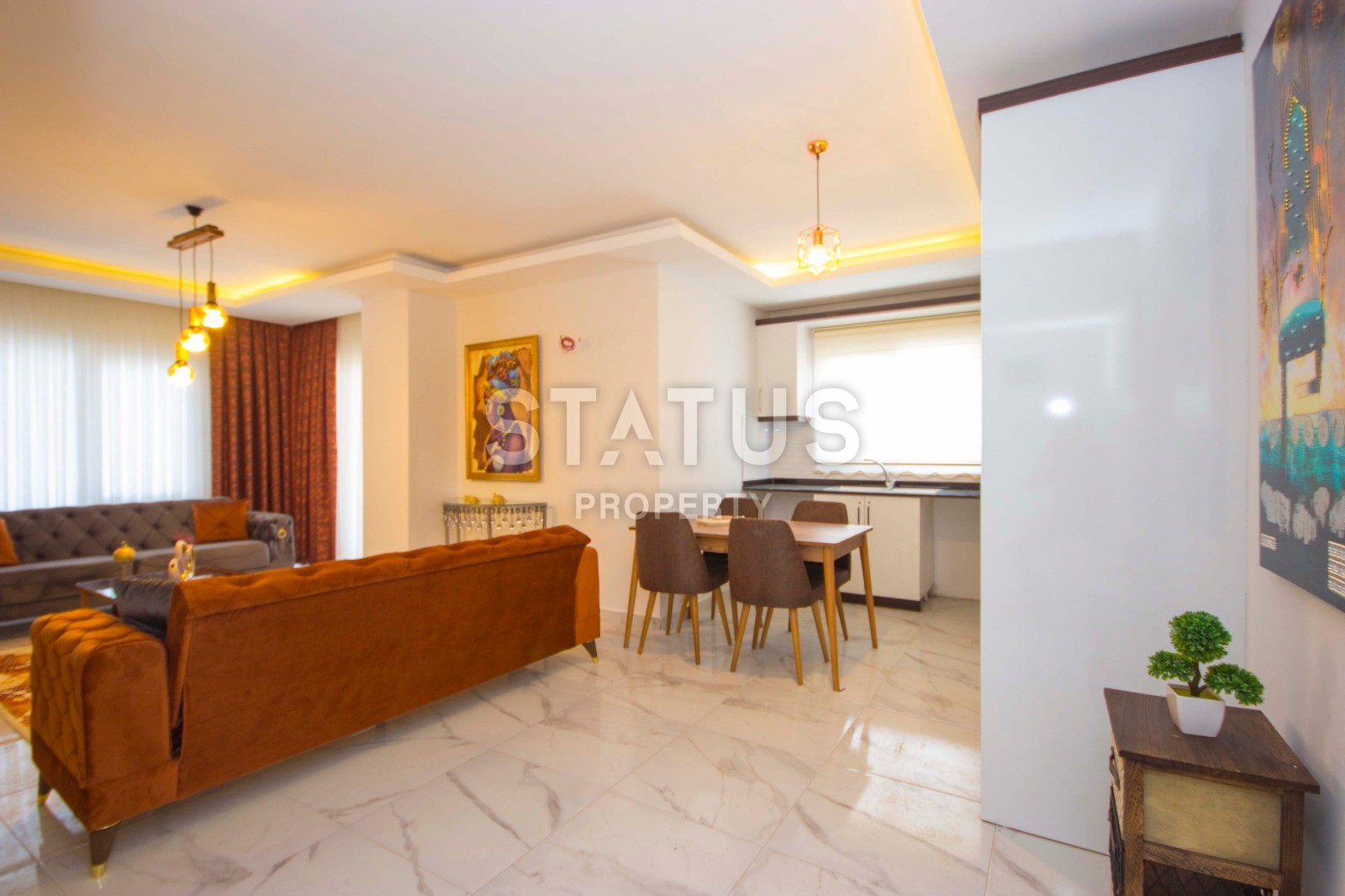 Квартира в новом доме в центре Махмутлара 110 кв.м. фото 3