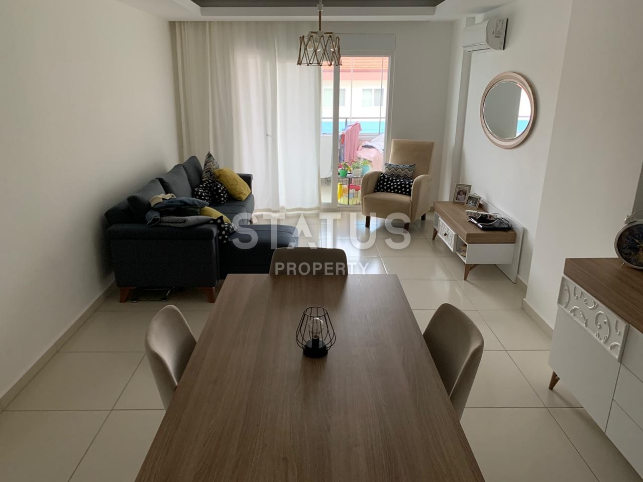 Двухкомнатная квартира с хорошей мебелью и техникой в Махмутларе, 65 м2 фото 6