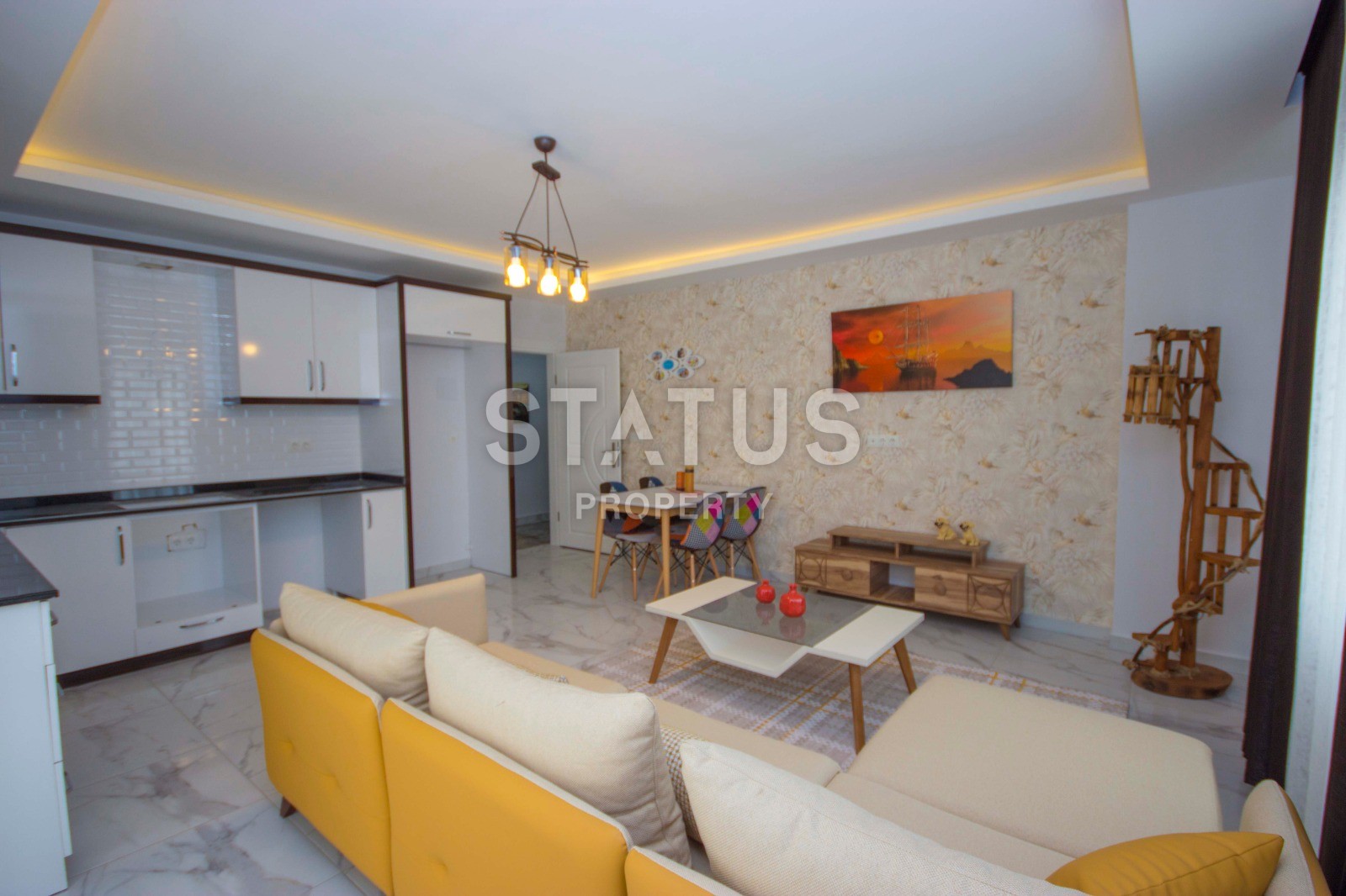 Квартира в Мхмутларе в самом центре! Мебель в цене! 70 кв.м. фото 5