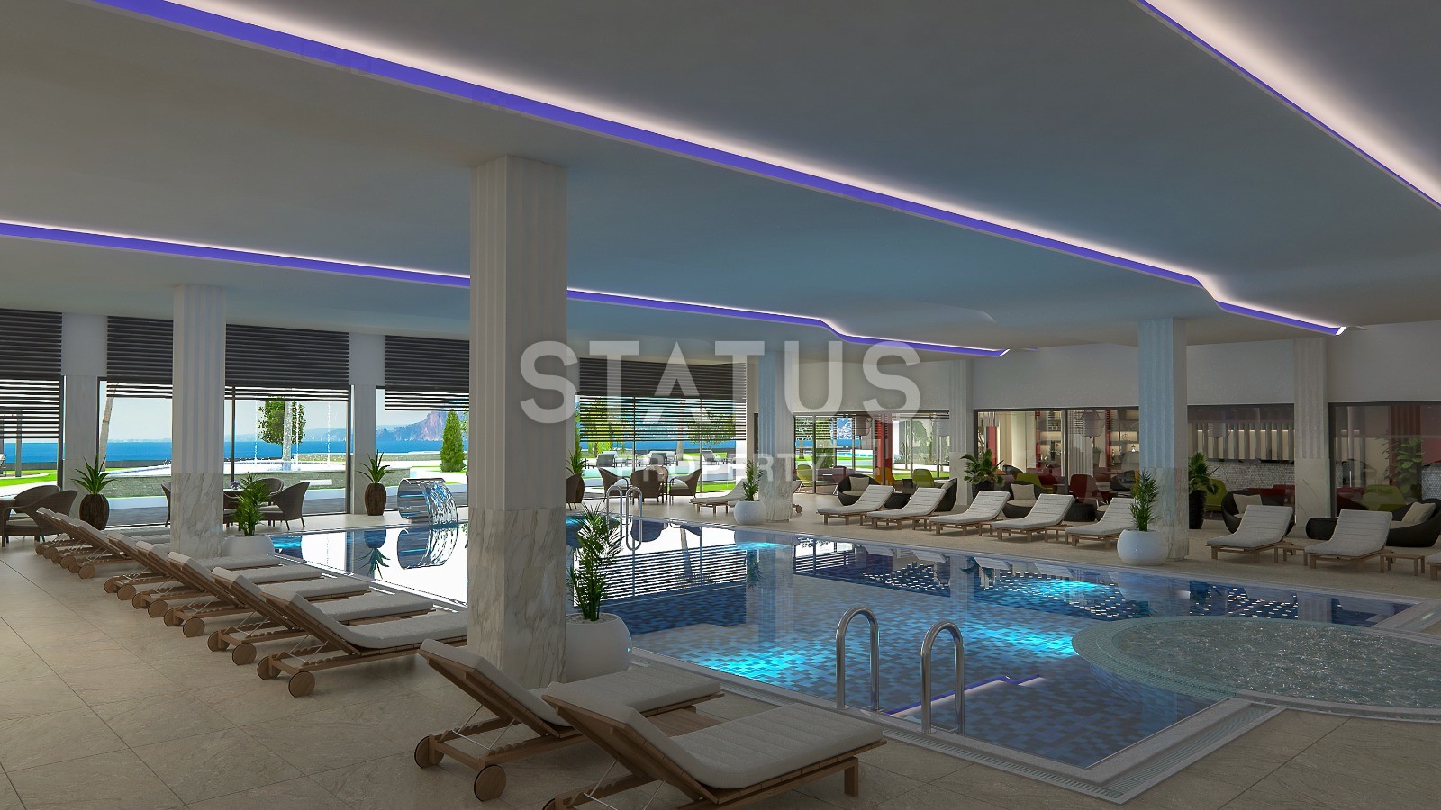 Premium class project with a private beach in the prestigious area of Kargicak фото 34