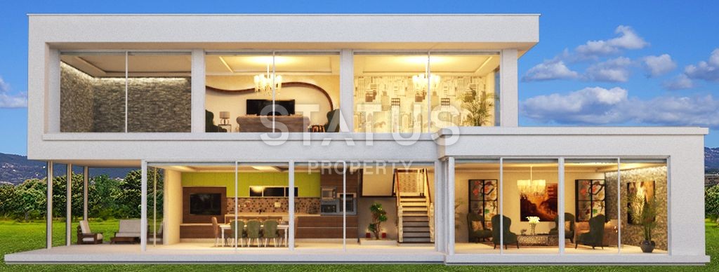 Комплекс вилл с видом на море в Алании, Конаклы, недорого, 155-320 кв.м. фото 12