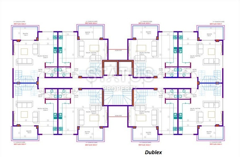 НИЗКИЕ ЦЕНЫ! Новый инвестиционный проект в Махмутларе! 56,5 – 116,6 м2 фото 24