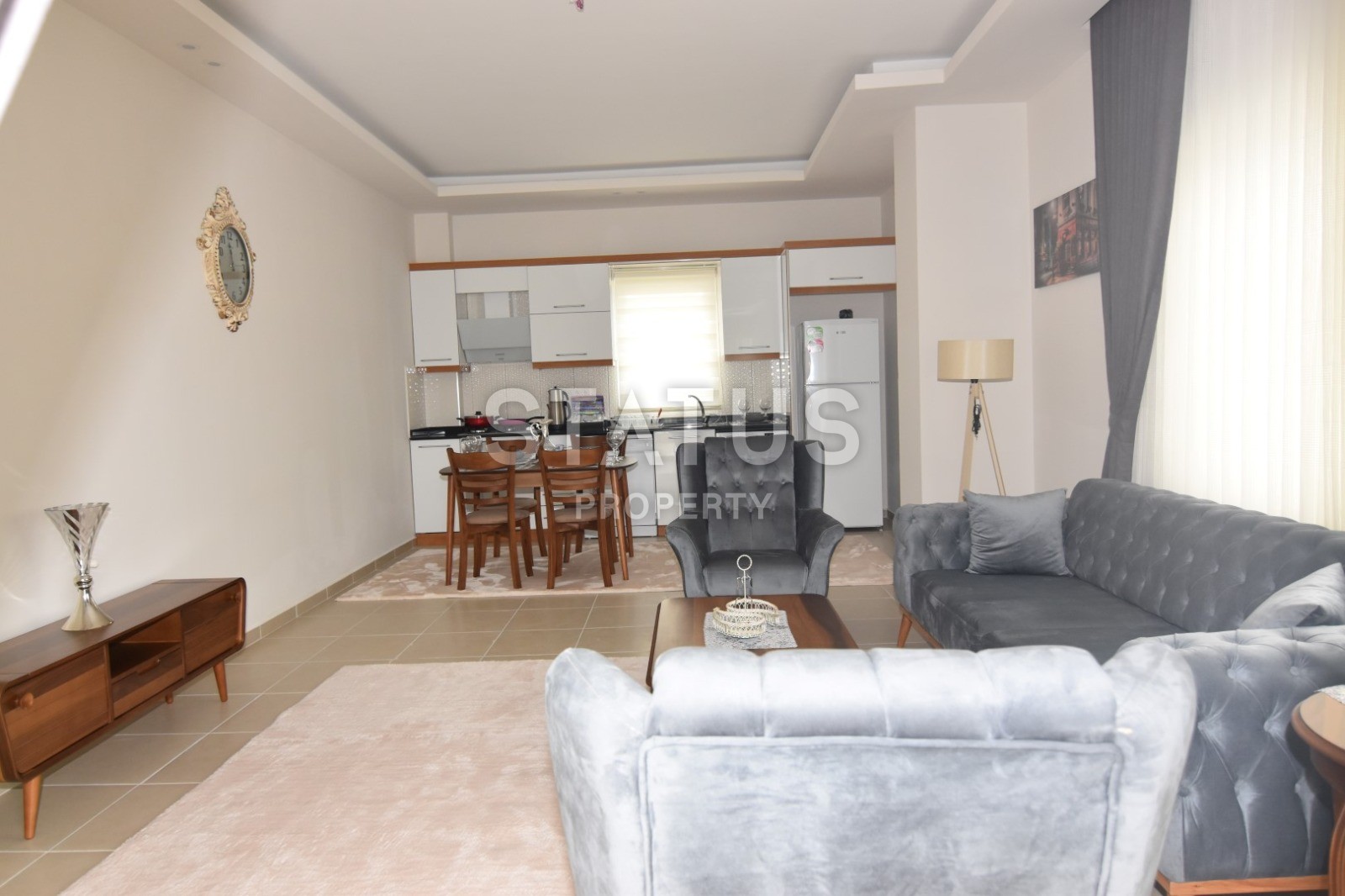 Новая трехкомнатная квартира с мебелью в 100 метрах от побережья! Махмутлар, 120 кв.м. фото 2