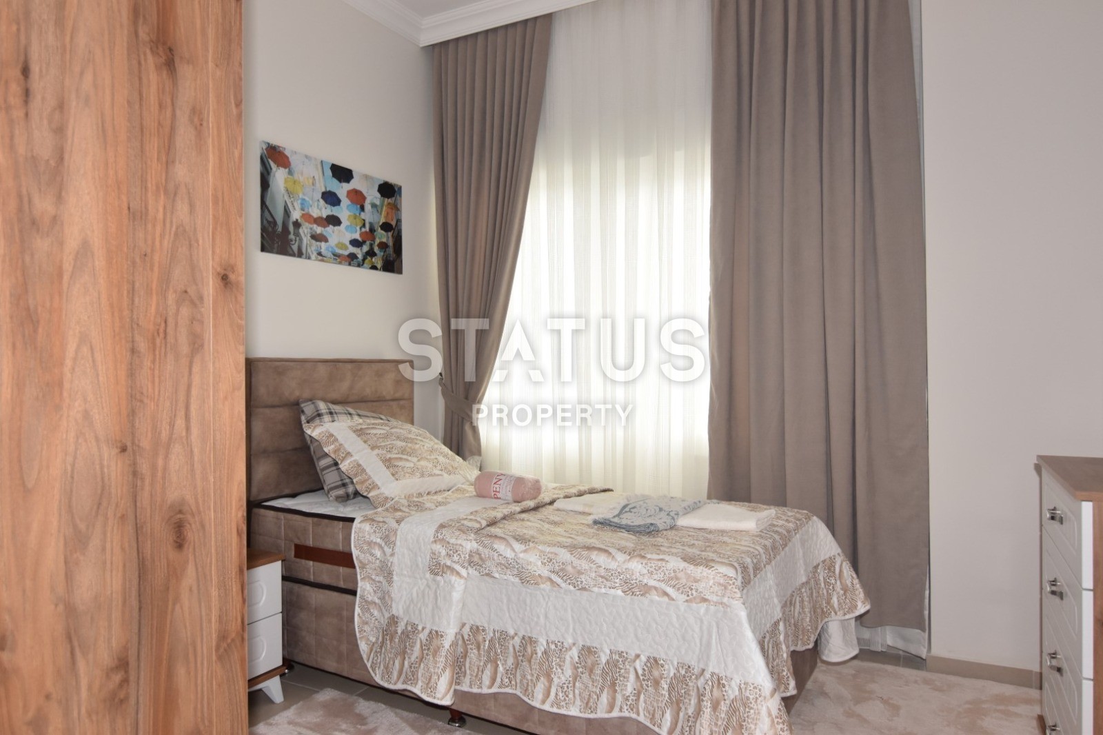 Новая трехкомнатная квартира с мебелью в 100 метрах от побережья! Махмутлар, 120 кв.м. фото 10