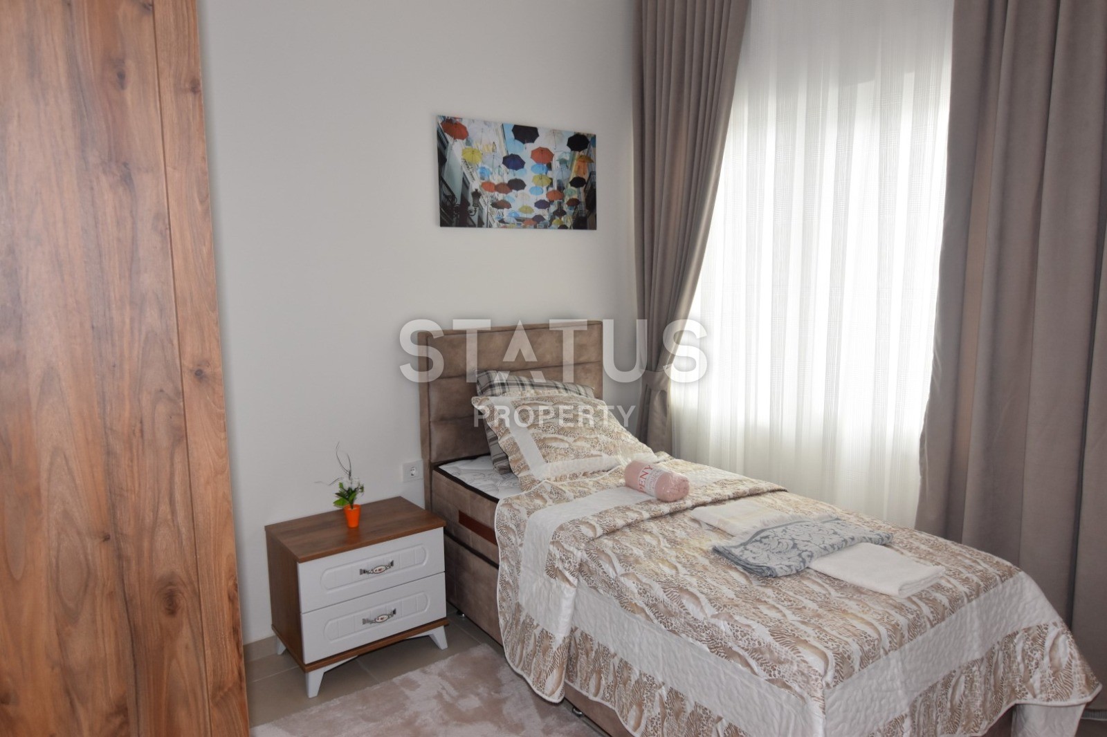 Новая трехкомнатная квартира с мебелью в 100 метрах от побережья! Махмутлар, 120 кв.м. фото 14