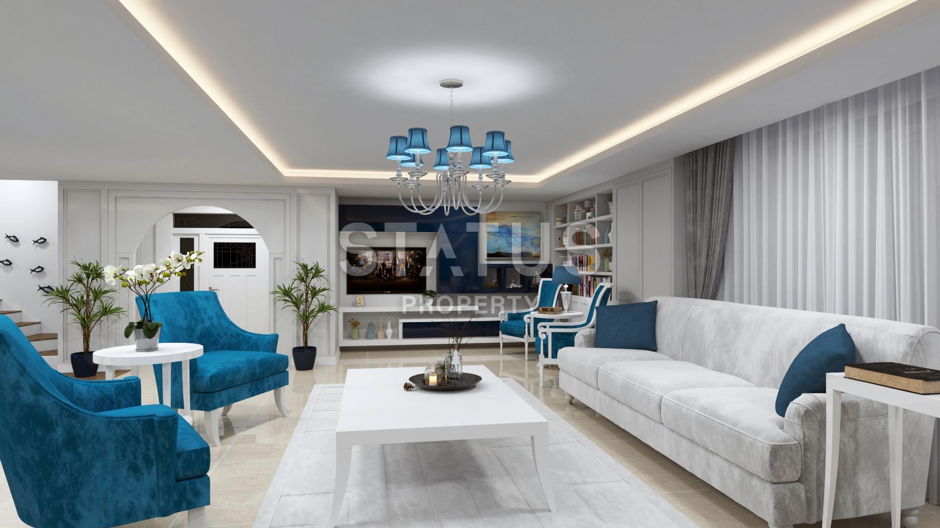 Комплекс вилл с видом на море в Алании, Конаклы, недорого, 155-320 кв.м. фото 18