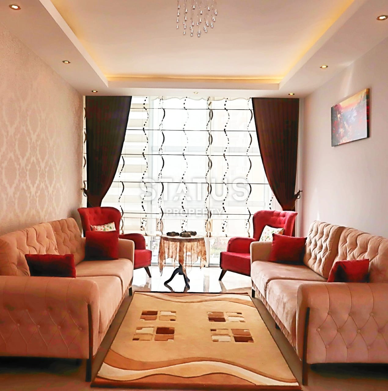 Двухкомнатная квартира с мебелью и большой общей площадью 80 м2! Махмутлар. фото 1