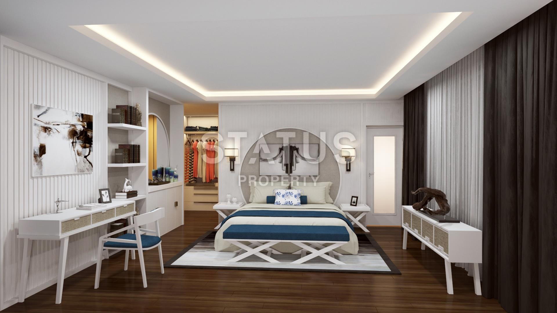 Комплекс вилл с видом на море в Алании, Конаклы, недорого, 155-320 кв.м. фото 19