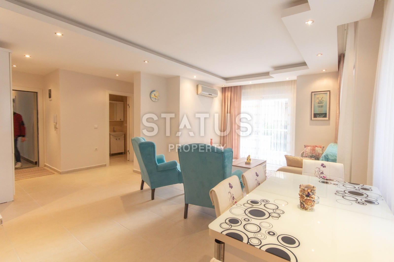 Двухкомнатная квартира с мебелью в Махмутларе, Алания 65 кв.м. фото 3