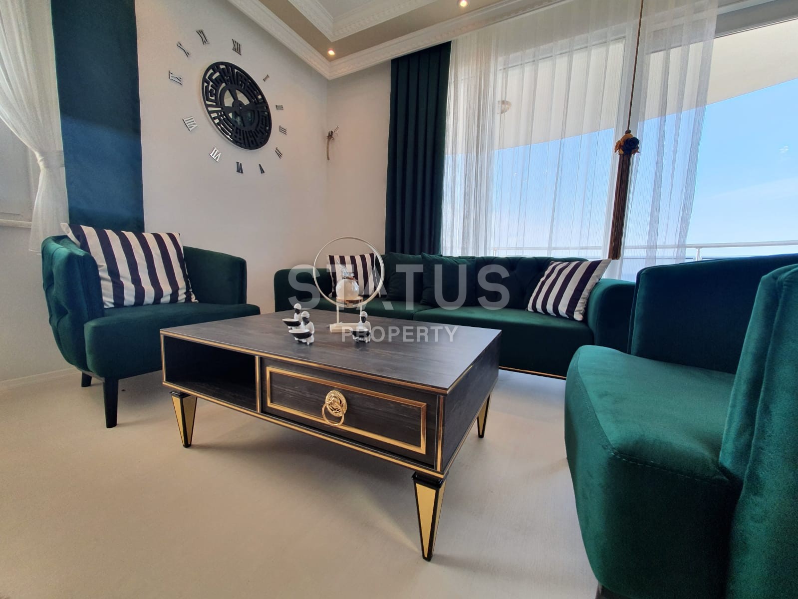 Трехкомнатные апартаменты с новой мебелью и ВИДОМ НА МОРЕ! Махмутлар, 110 м2 фото 3