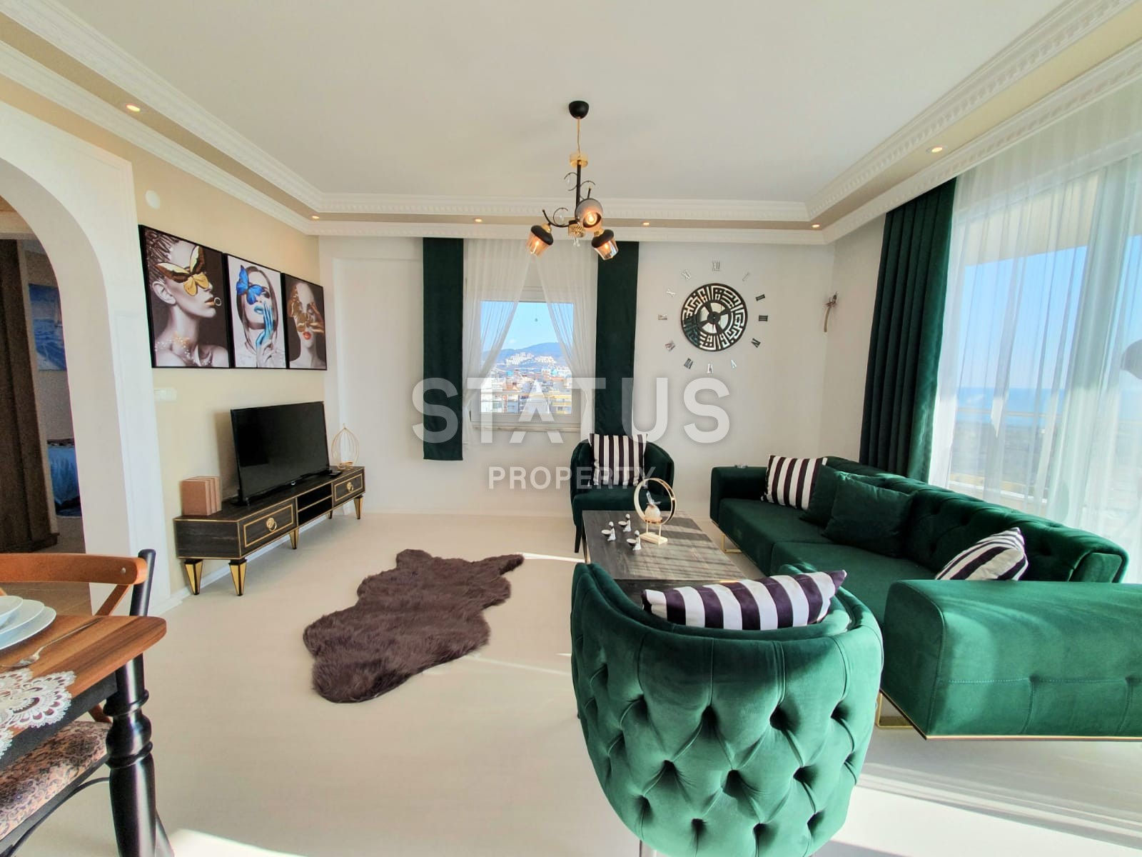 Трехкомнатные апартаменты с новой мебелью и ВИДОМ НА МОРЕ! Махмутлар, 110 м2 фото 7