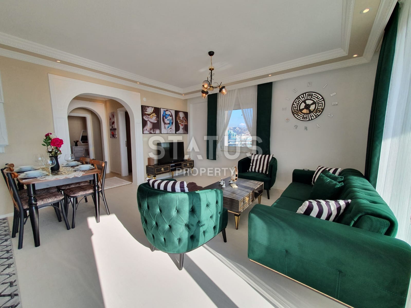 Трехкомнатные апартаменты с новой мебелью и ВИДОМ НА МОРЕ! Махмутлар, 110 м2 фото 9