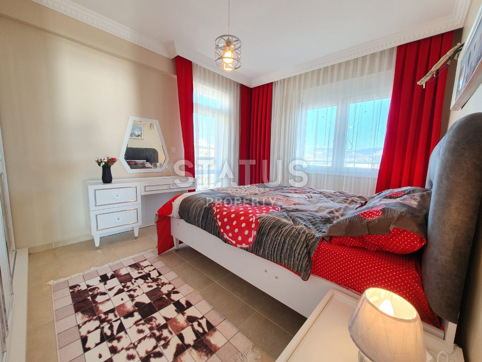 Трехкомнатные апартаменты с новой мебелью и ВИДОМ НА МОРЕ! Махмутлар, 110 м2 фото 12