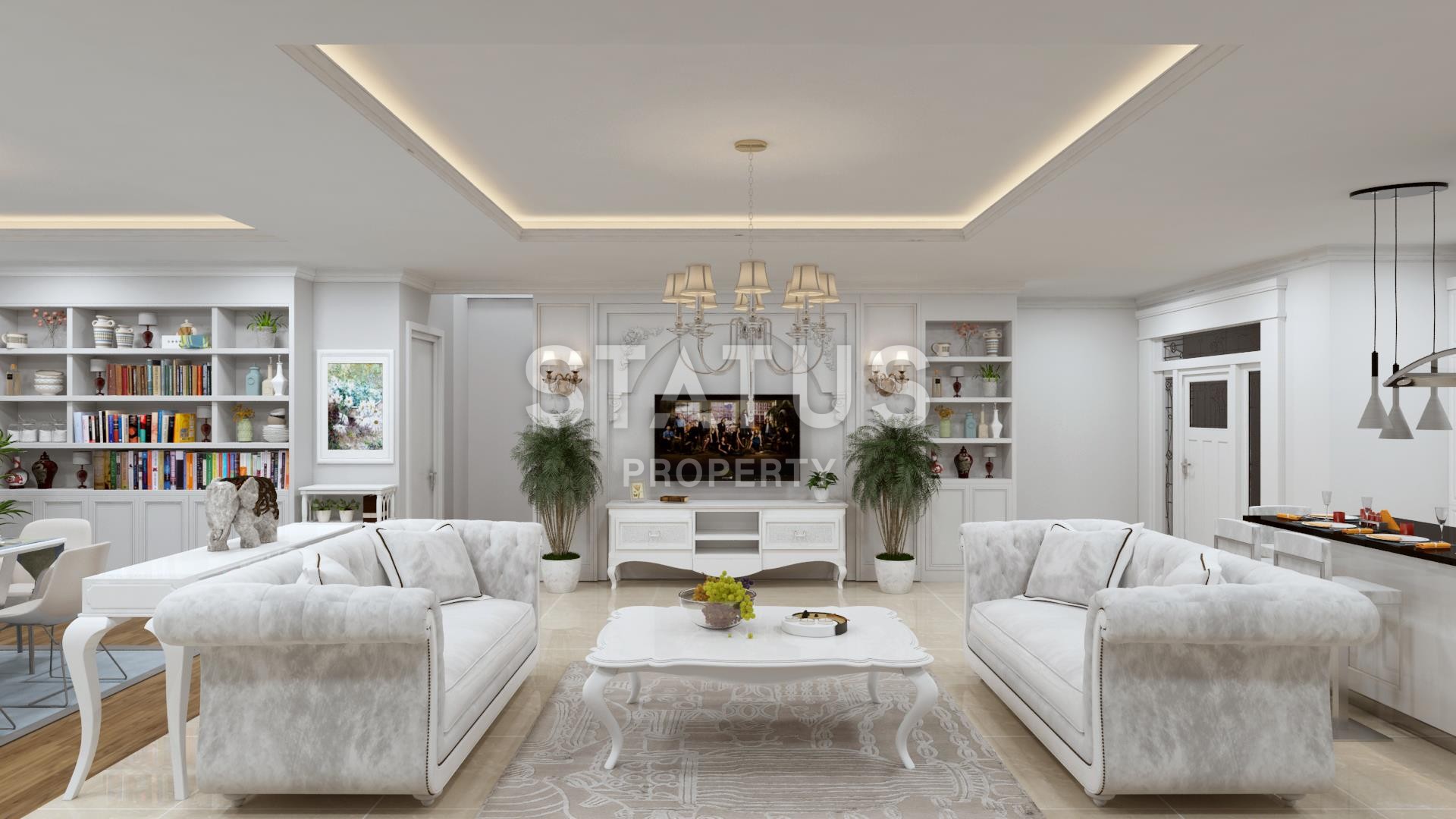 Комплекс вилл с видом на море в Алании, Конаклы, недорого, 155-320 кв.м. фото 22