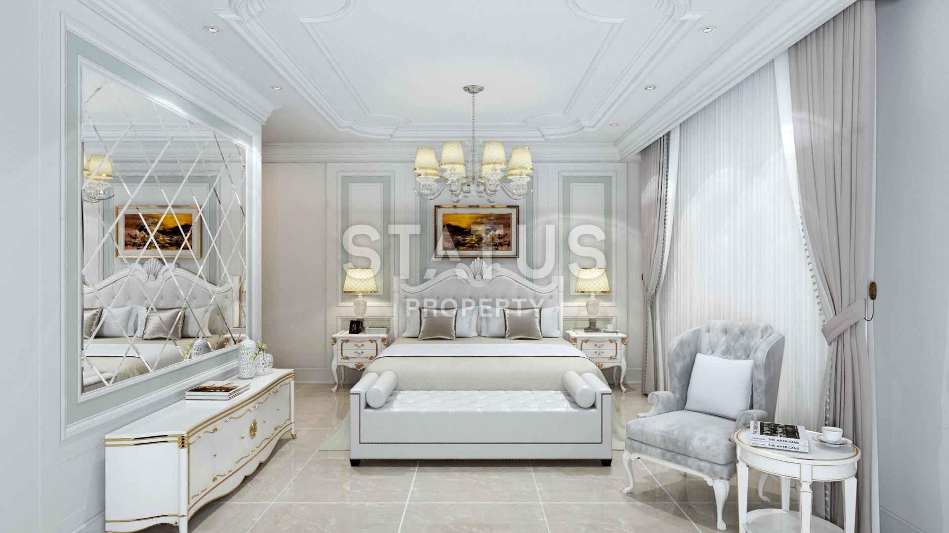 Комплекс вилл с видом на море в Алании, Конаклы, недорого, 155-320 кв.м. фото 23