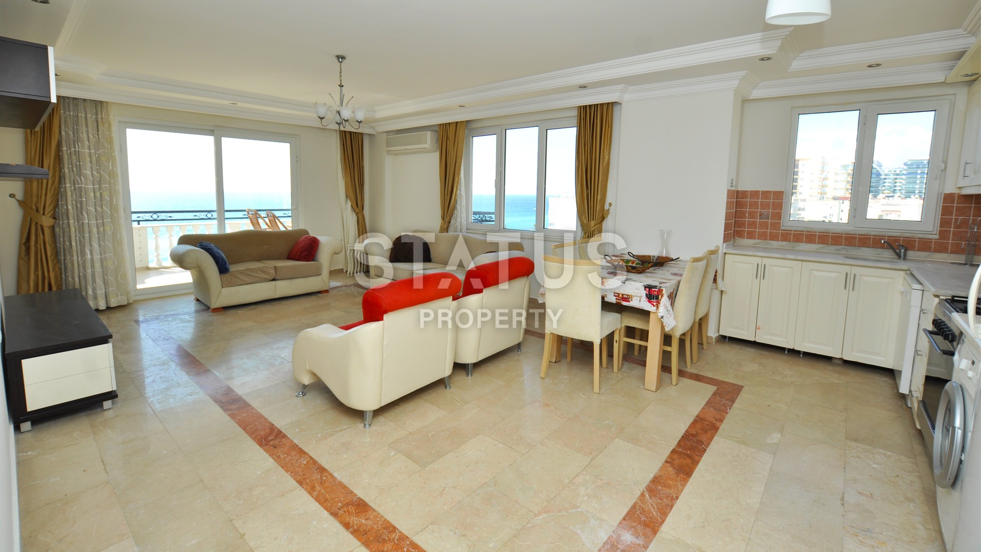 Двухуровневые апартаменты на первой береговой линии в районе Махмутлар фото 9