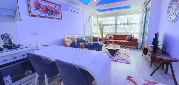 Отличная двухкомнатная квартира с мебелью и видом на море! Махмутлар, 70 м2 фото 1