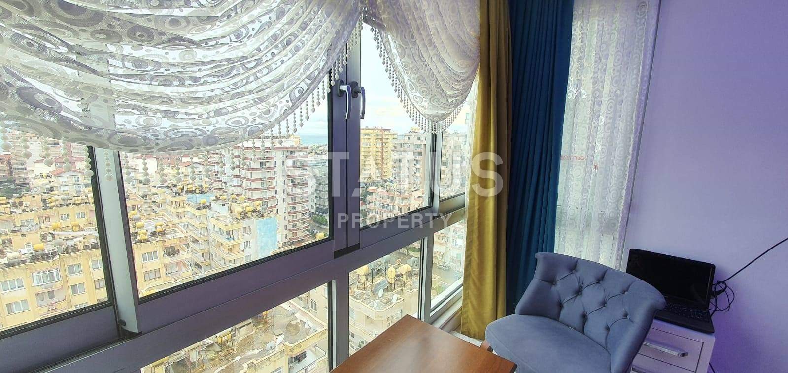 Отличная двухкомнатная квартира с мебелью и видом на море! Махмутлар, 70 м2 фото 3