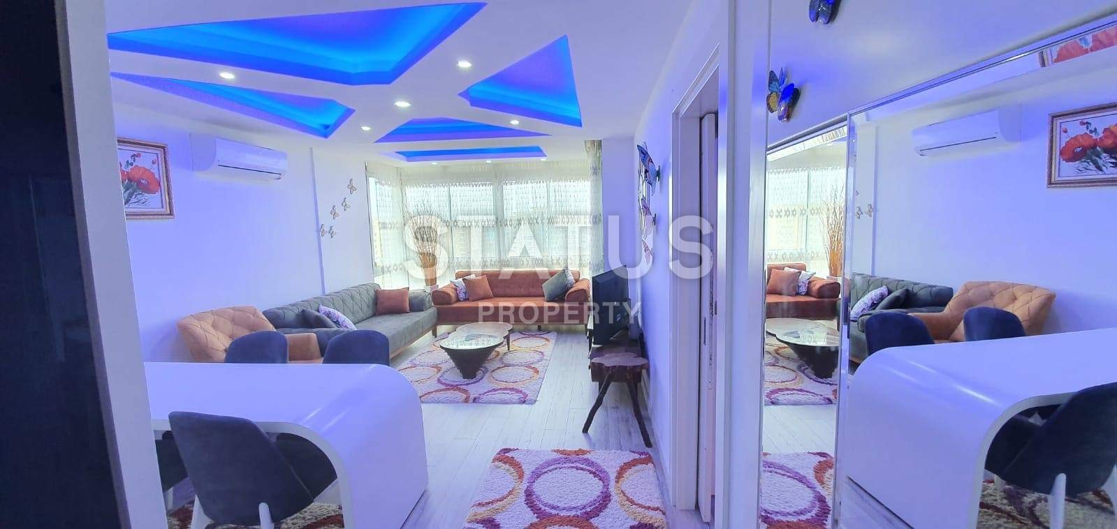 Отличная двухкомнатная квартира с мебелью и видом на море! Махмутлар, 70 м2 фото 4