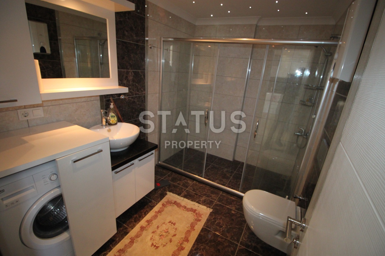 Большая квартира 1+1 с видом на море в Махмутларе, 80 м2 фото 14