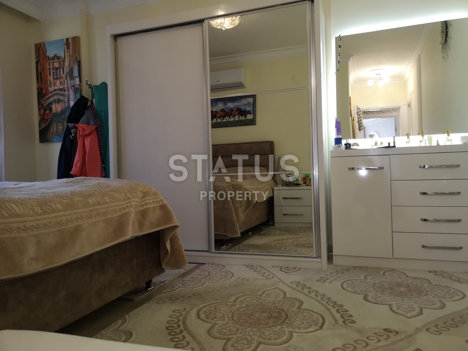 Добротная трехкомнатная квартира в Махмуларе 100 кв.м. фото 17