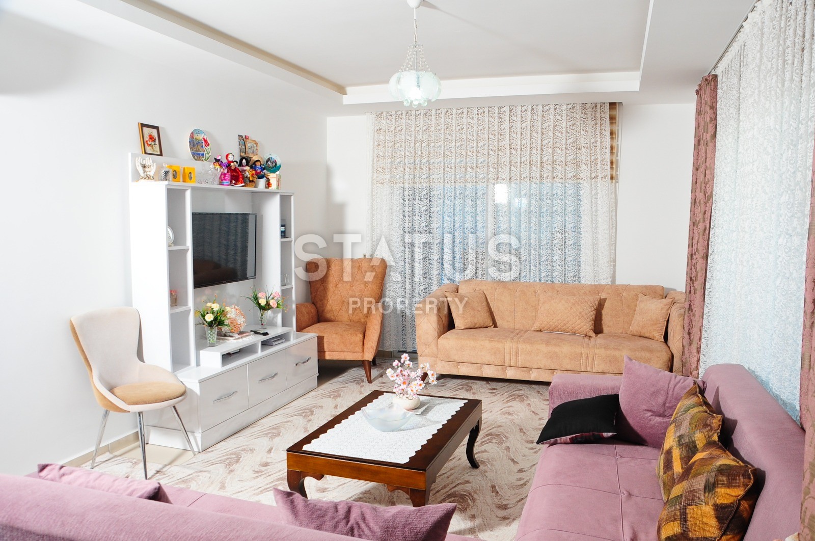 Отличная большая квартира 1+1 с мебелью и видом на горы! Махмутлар, 80 м2 фото 2