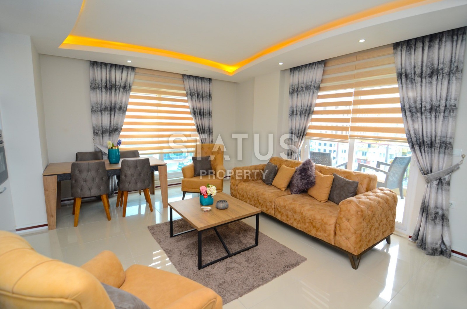 Апартаменты 1+1 с мебелью и техникой в новом комплексе! Махмутлар, 68 м2 фото 15