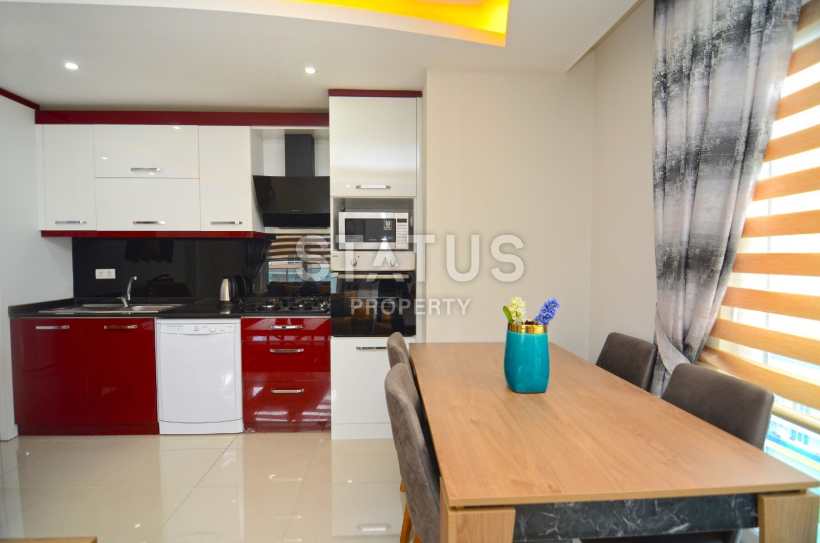 Апартаменты 1+1 с мебелью и техникой в новом комплексе! Махмутлар, 68 м2 фото 16