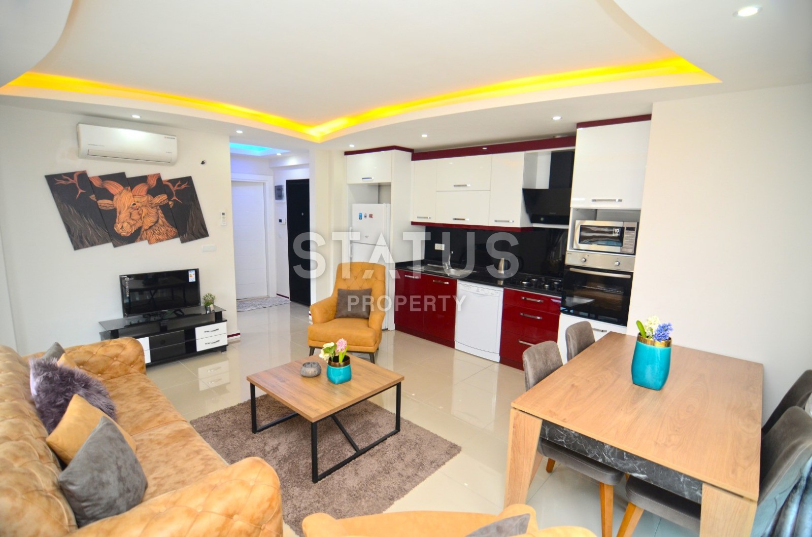 Апартаменты 1+1 с мебелью и техникой в новом комплексе! Махмутлар, 68 м2 фото 17