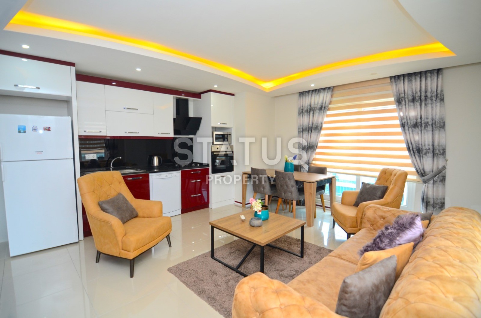 Апартаменты 1+1 с мебелью и техникой в новом комплексе! Махмутлар, 68 м2 фото 20