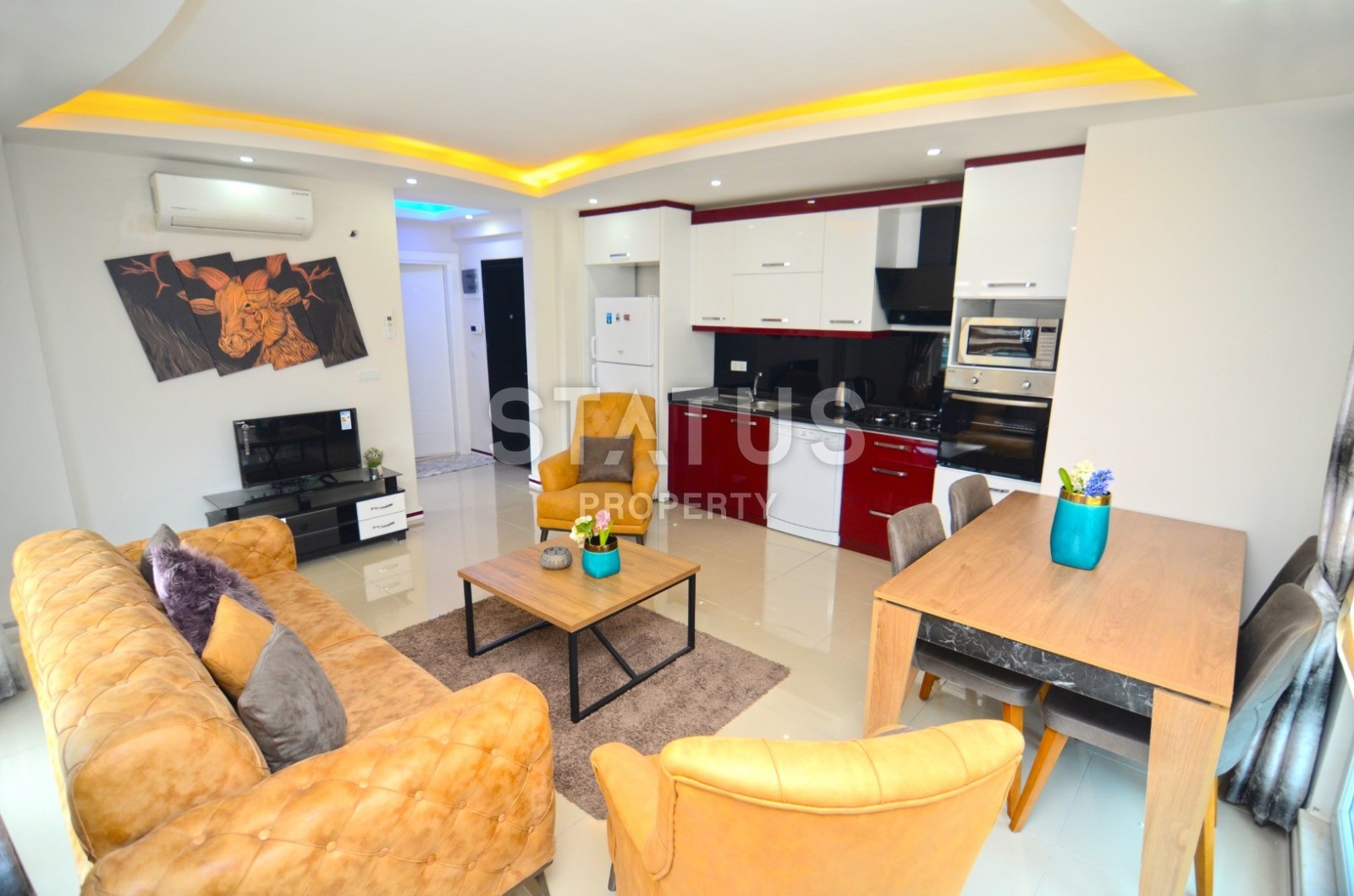 Апартаменты 1+1 с мебелью и техникой в новом комплексе! Махмутлар, 68 м2 фото 21