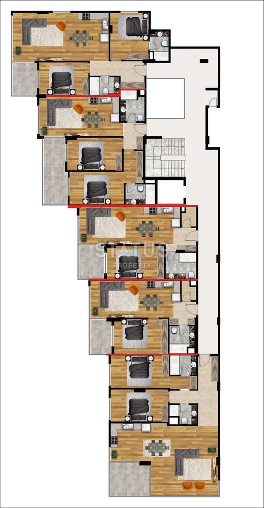 Luxury apartments on the Mediterranean coast, Alanya, Kestel фото 4
